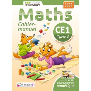 CAHIER-MANUEL IPARCOURS MATHS CE1 (EDITION 2025)
