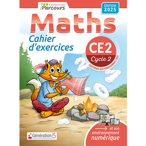 CAHIER D'EXERCICES IPARCOURS MATHS CE2 (EDITION 2025)