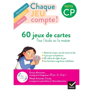 CHAQUE JEU COMPTE - MATHS CP ED. 2022 - 60 JEUX DE CARTES