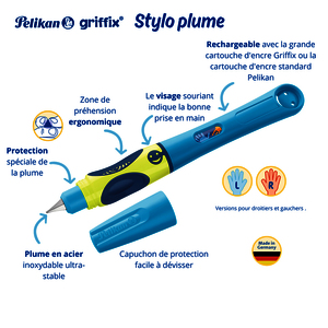 1 STYLO PLUME DROITIER GRIFFIX