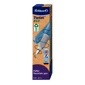 1 STYLO PLUME TWIST ECO TAILLE M COLORIS BLEU