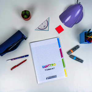 CAHIER 4 EN 1 PP 24X32 140P S?Y?S