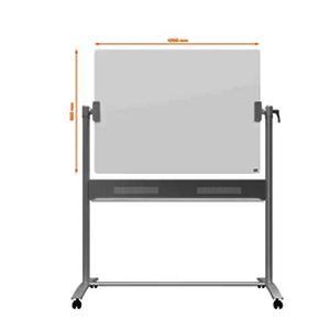 1 TABLEAU MOBILE EN VERRE BLANC BRILLANT 120 X 90 CM