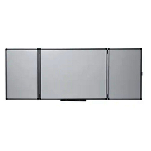 1 TABLEAU TRYPTIQUE EMAILLE 150 X 120 CM BLANC