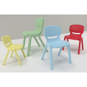 4 CHAISES OCEAN TAILLE 1 COLORIS BLEU