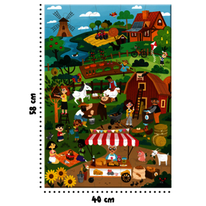 1 PUZZLE LA FERME ECOLOGIQUE 40 PIECES