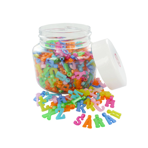 500 PERLES LETTRES NACREES