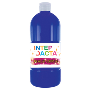 PEINTURE ACRYLIQUE FLACON 500 ML COLORIS BLEU OUTREMER