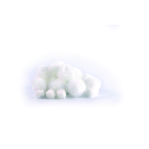 24 POMPONS LAINEUX TAILLES ASSORTIS NEIGE