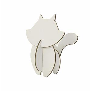 PUZZLE 3D CHAT GAMME BLANCHE CARTON