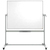 1 TABLEAU BLANC PIVOTANT MOBILE MAGNETIQUE EN ACIER LAQUE 150 X 120 CM