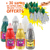 PACK NOEL 4 FLACONS PEINTURE ACRYLIQUE COLORIS ASSORTIS + 2 FLACONS GEL PAILLETE 250ML + 30 SAPINS CARTONS A DECORER