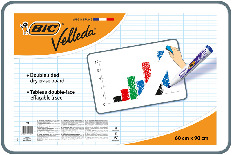 TABLEAU VELLEDA DOUBLE FACE 60X90CM K517410 - S Fournitures